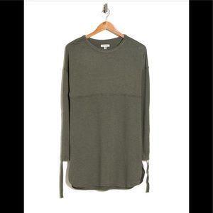 🍀WAS $50: Max Studio Tie Long Sleeve French Terry Mini